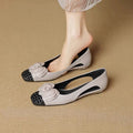 Damen Ballerina-Schuhe mit floralen Akzenten und offenem Fersenbereich R&B