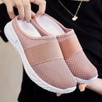 Damen Hausschuhe mit flexiblem Strickoberteil und rutschfester Außensohle R&B