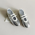 Damen Modische Sneakers mit Doppelriemenverschluss
