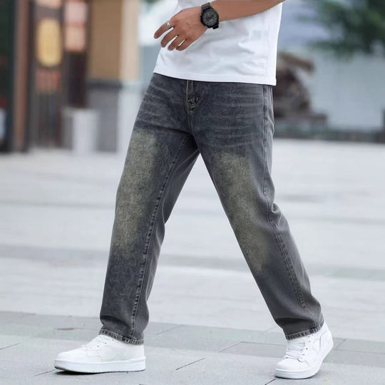 Herren lässige Jeans mit einzigartigem Design R&B