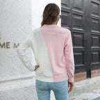 Damen modischer Pullover mit strukturiertem Design R&B