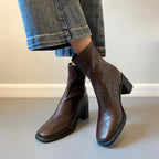 Damen Stiefeletten mit hohem Blockabsatz und eleganter Silhouette R&B