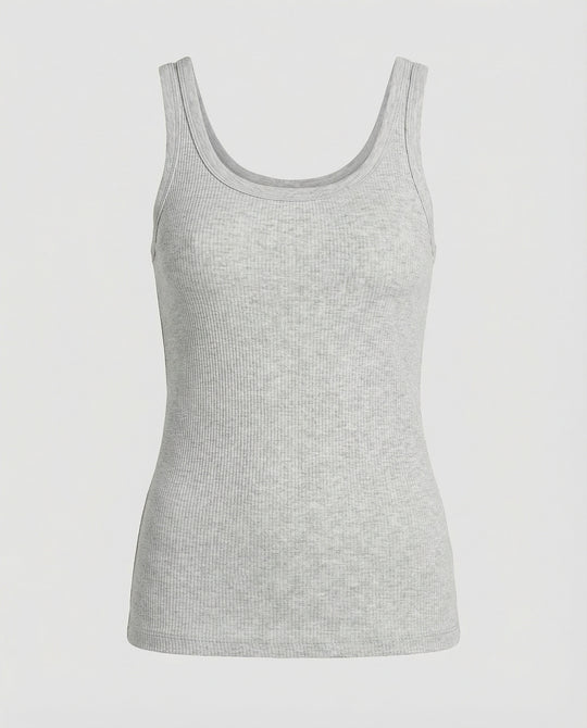 Ripp-Top Ärmellos Rückenfrei Slim-Fit Sommer Weste