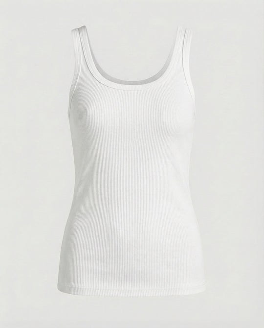 Ripp-Top Ärmellos Rückenfrei Slim-Fit Sommer Weste