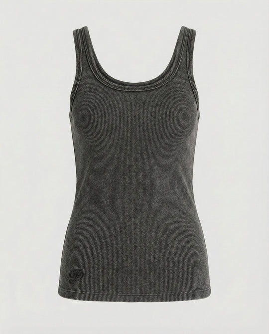 Ripp-Top Ärmellos Rückenfrei Slim-Fit Sommer Weste