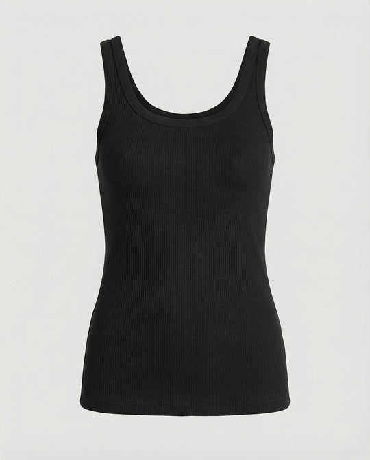 Ripp-Top Ärmellos Rückenfrei Slim-Fit Sommer Weste