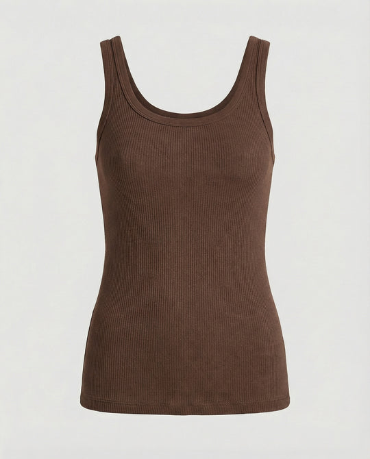 Ripp-Top Ärmellos Rückenfrei Slim-Fit Sommer Weste