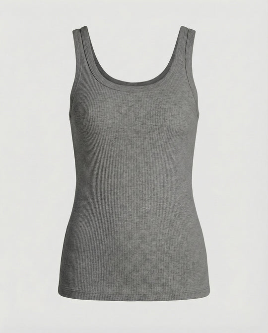 Ripp-Top Ärmellos Rückenfrei Slim-Fit Sommer Weste