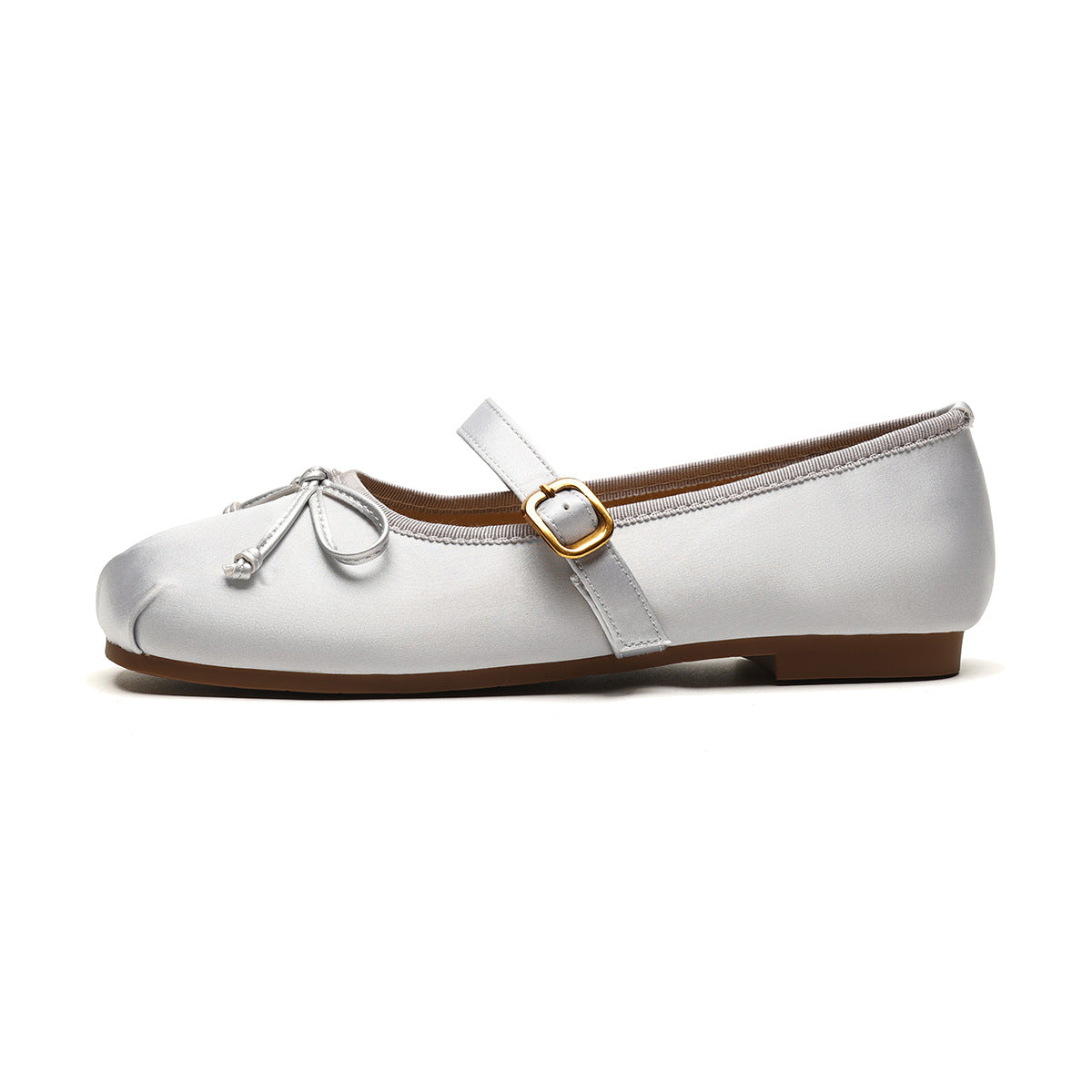 Damen Ballerinas mit modischem Schnallenakzent