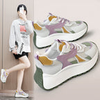 Damen sportliche Chunky Sneakers mit gepolstertem Innenfutter und rutschfester Sohle R&B