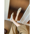 Damen Designer Ballerinas mit dekorativen Perlen
