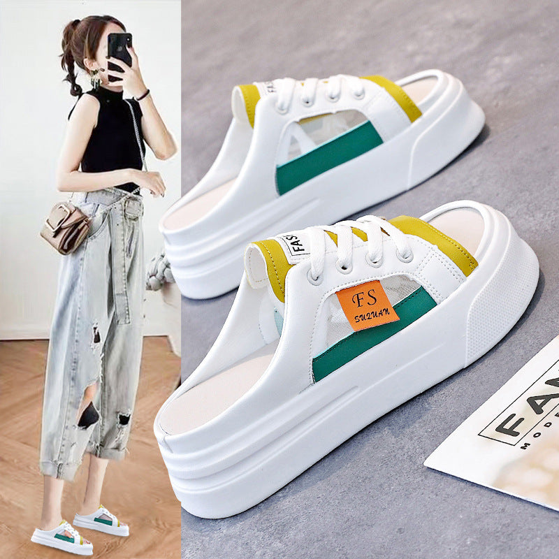 Damen Sneaker mit geschlossenen Fersen und hohem Plateau R&B
