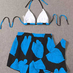 Damen 2-teiliges Bikini-Set mit trendigem Rock R&B