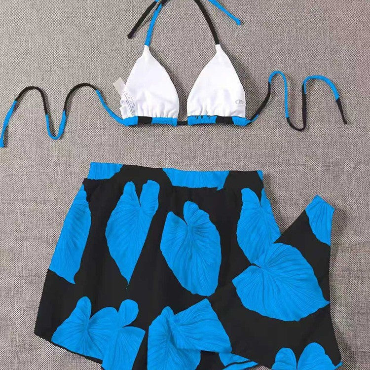 Damen 2-teiliges Bikini-Set mit trendigem Rock R&B