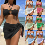 Damen Bandeau-Bikini mit Wickelrock R&B
