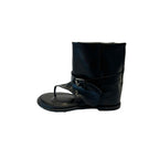 Damen Modische Sneaker-Stiefel mit offenem Zehenbereich und verstellbarem Riemen R&B