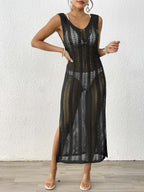 Damen eleganter Häkelsarong mit transparentem Design R&B