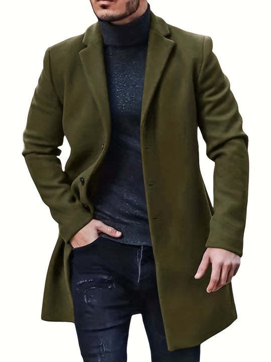 Herren Eleganter Langmantel mit zeitloser Silhouette R&B