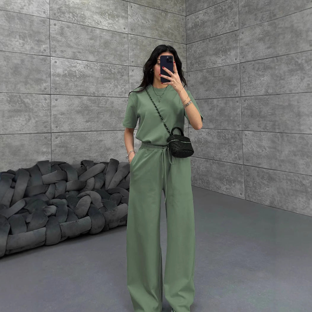Damen Komfortabler und stilvoller Jumpsuit mit weitem Bein R&B