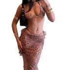 Damen Triangel-Bikini mit seitlichem Slip und verstellbaren Bändern R&B