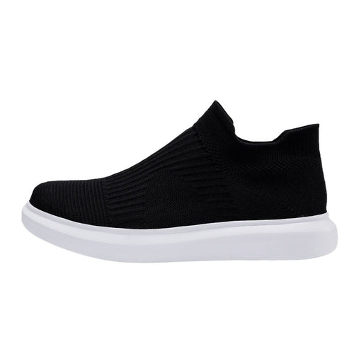 Damen Modische Strick-Sneaker mit hohem Schaft und flexibler Sohle R&B