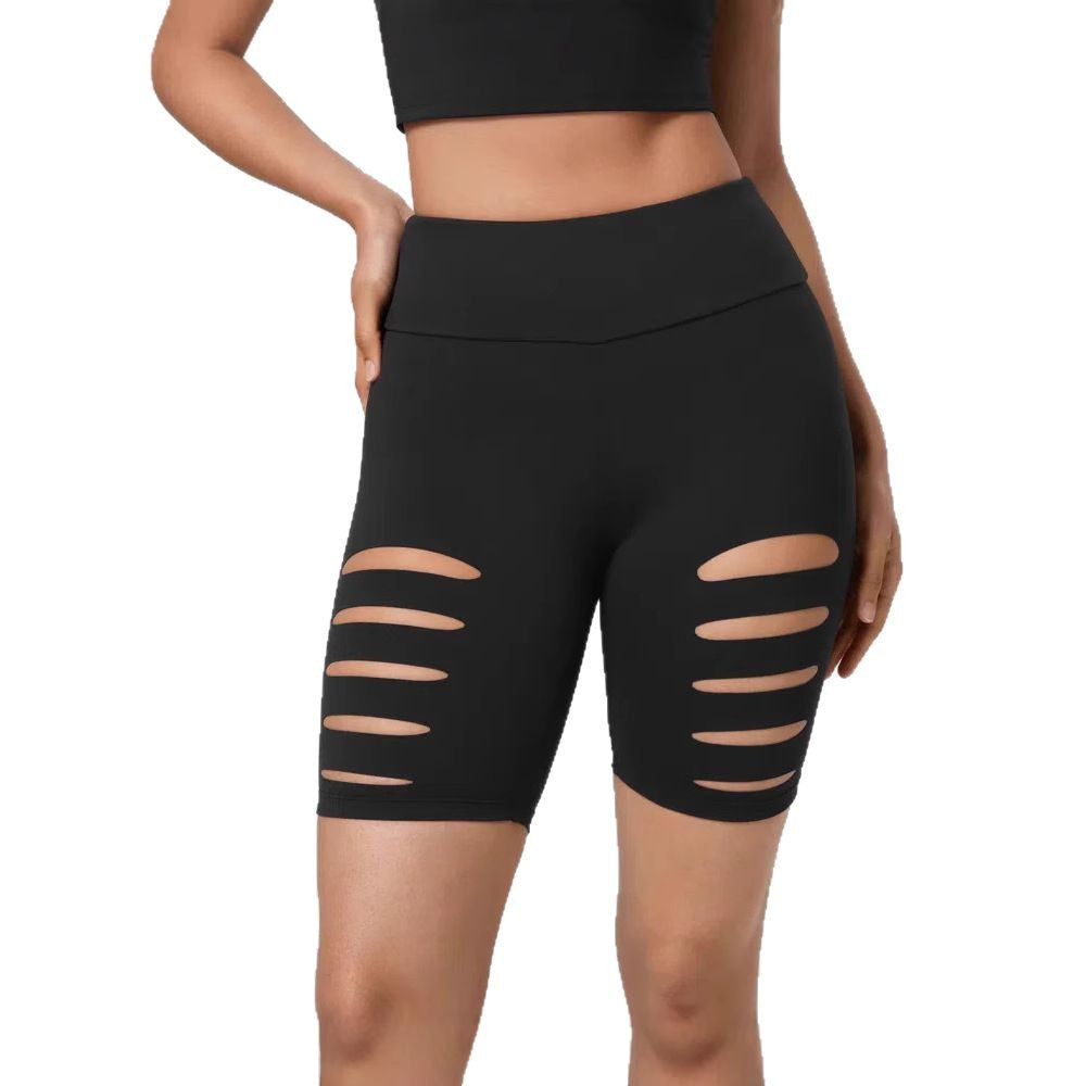 Damen Sportliche Radlerhose mit Cut-Out-Details R&B