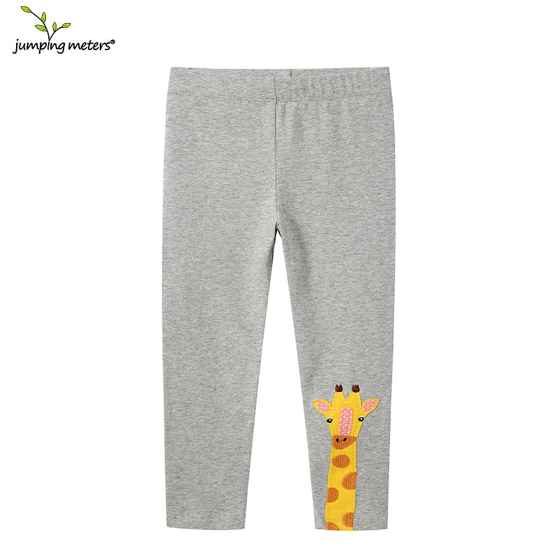 Mädchen Leggings mit niedlicher Giraffenapplikation R&B