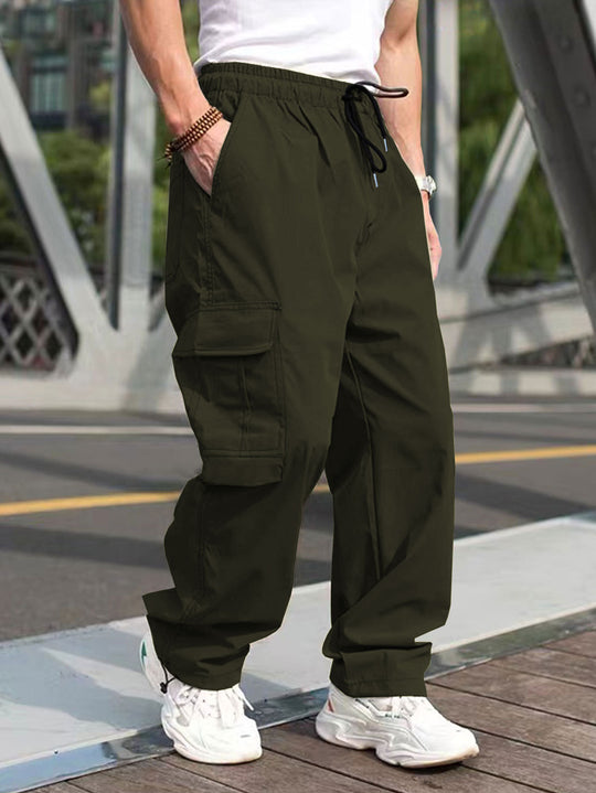 Herren Cargo-Hose mit vielen funktionalen Taschen und lockerer Passform R&B