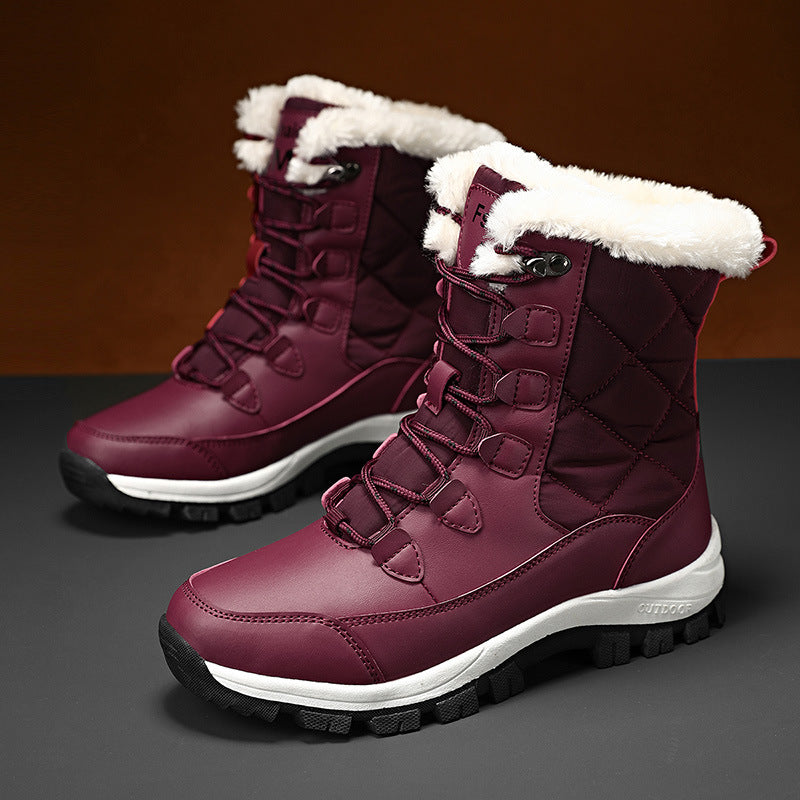 Damen Winterstiefel mit isolierender Fütterung und rutschfester Sohle R&B
