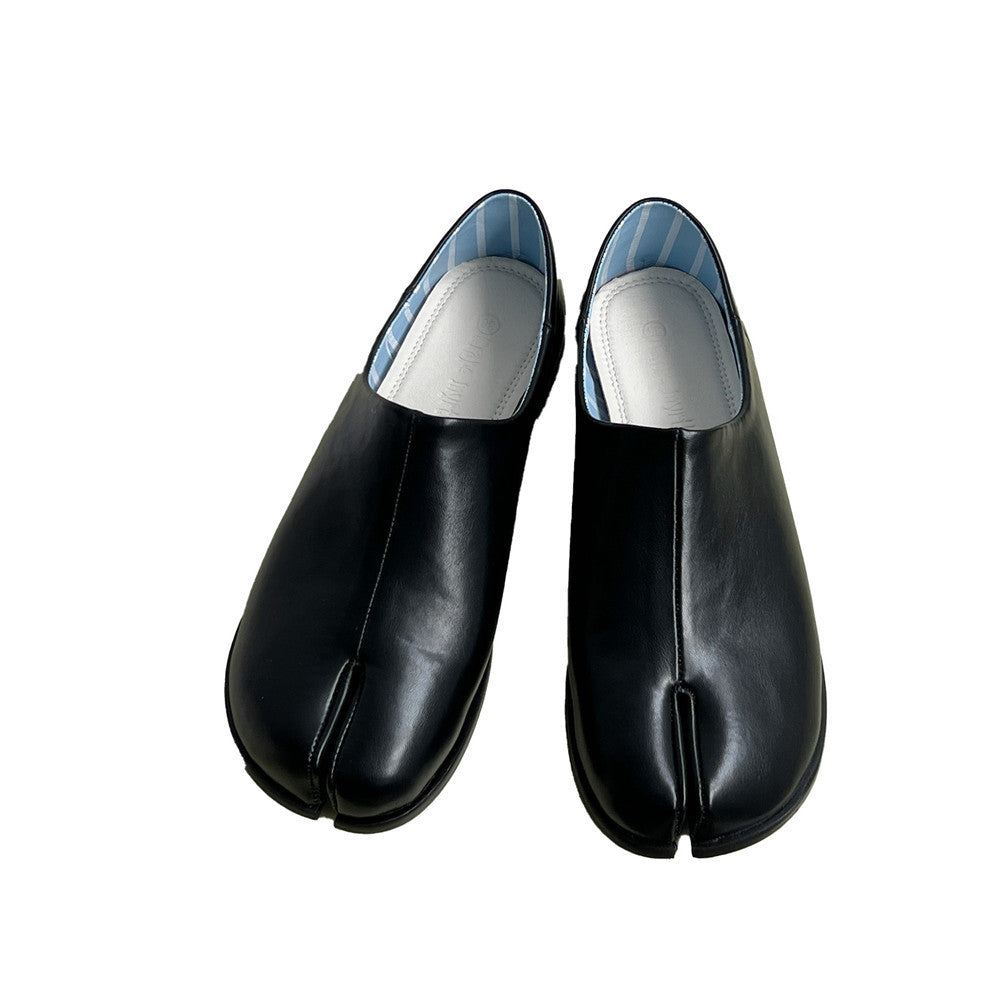 Damen Bequeme Lederpantoletten R&B