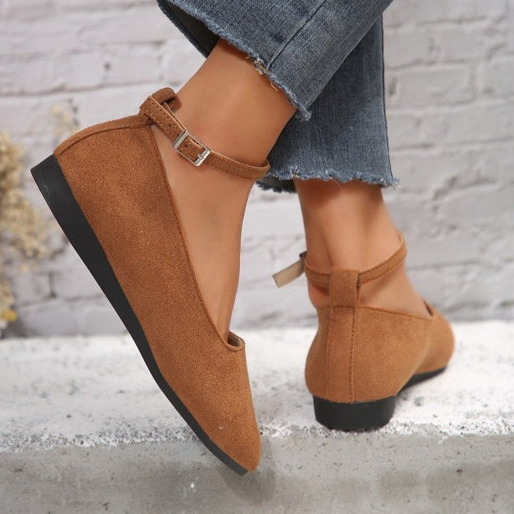 Damen elegante Schnürschuhe mit modischem Riemendesign R&B