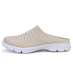 Damen nan gestrickter Schlupf-Clog mit stoßdämpfender EVA-Zwischensohle und ergonomischer Fersenstütze R&B