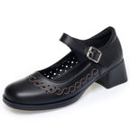 Damen Ballerinas mit verstellbarem Riemen und dekorativem Schnitt