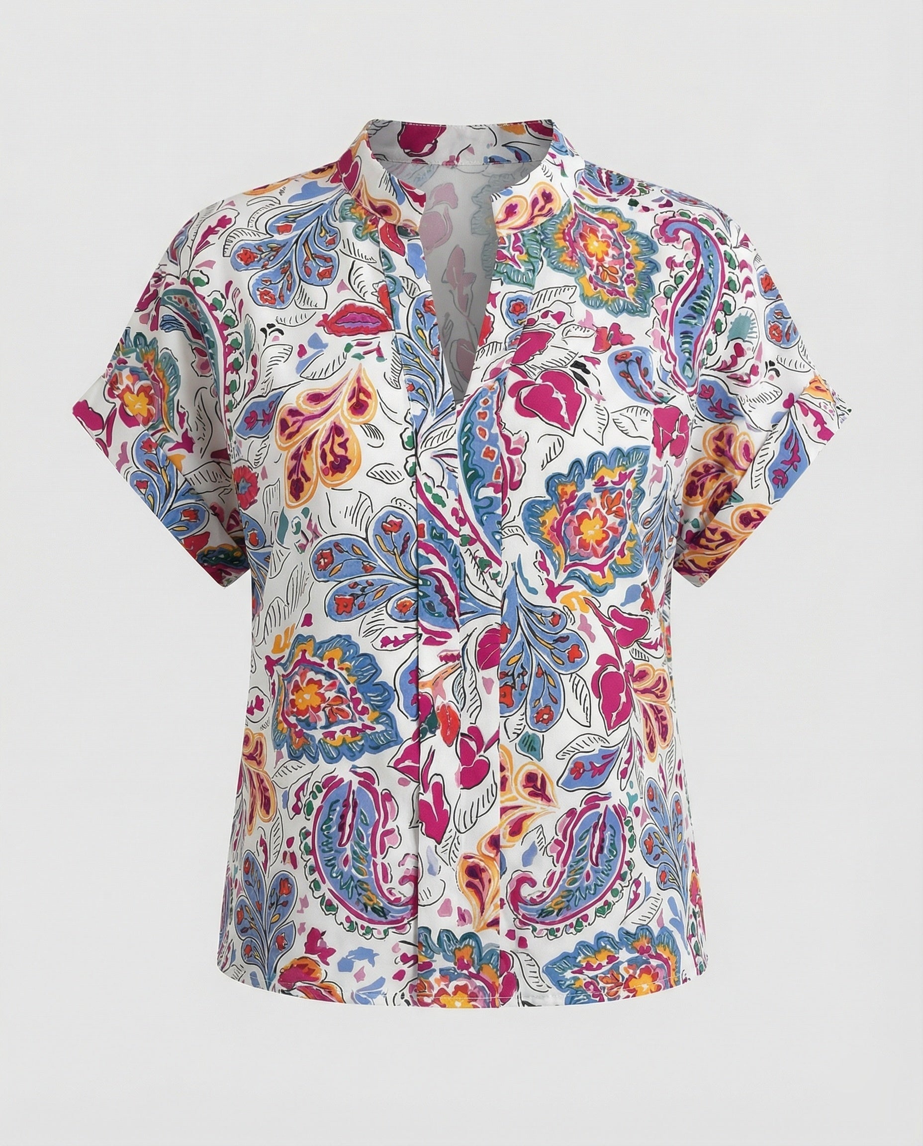 Damen Bluse mit floralem Design und luftigen Ärmeln