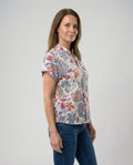 Damen Bluse mit floralem Design und luftigen Ärmeln