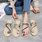 Damen Zierliche Modische Flip-Flops mit funkelnden Strassdetails und konturiertem Fußbett R&B