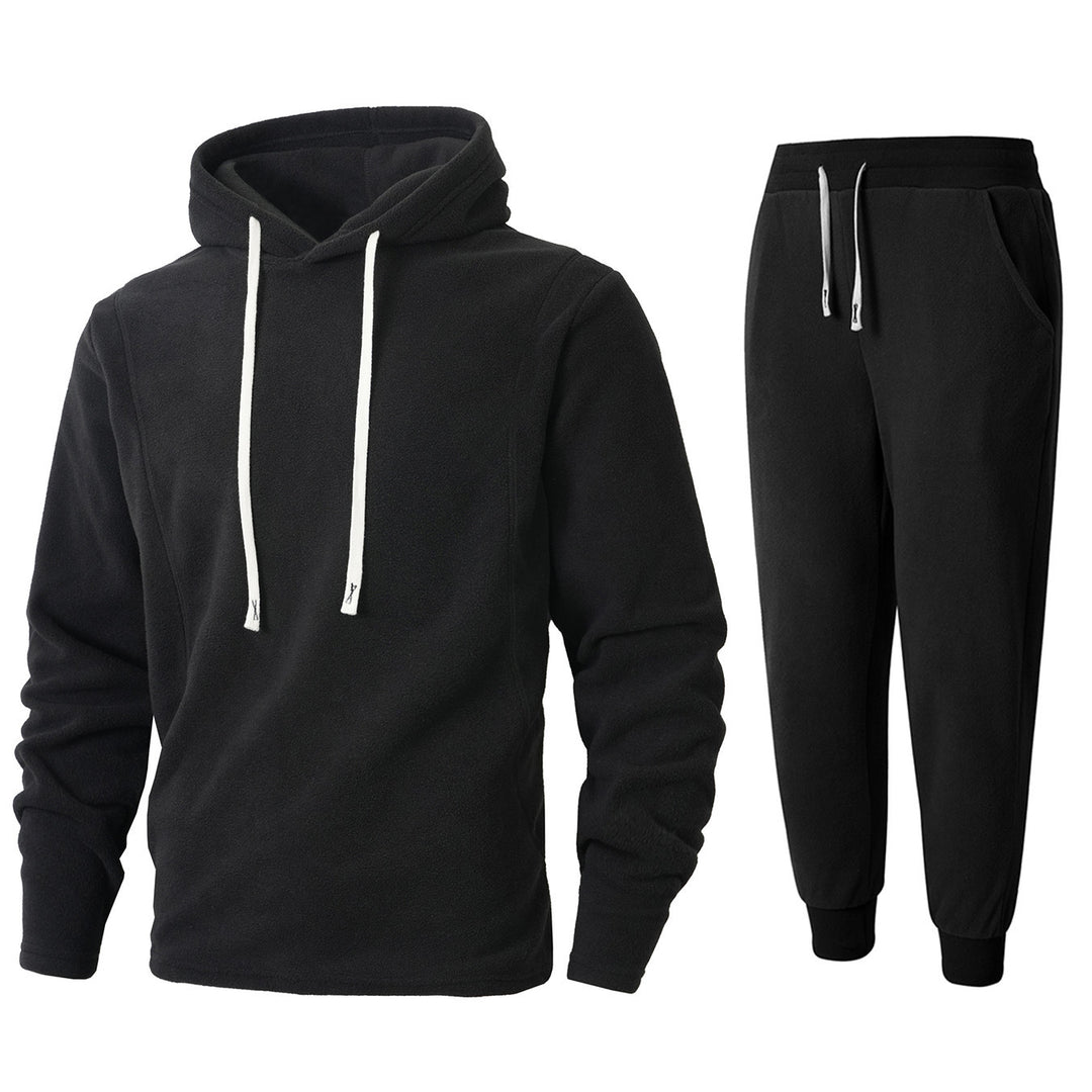 Damen Kuscheliger Fleece-Hoodie und Jogginghose Set R&B
