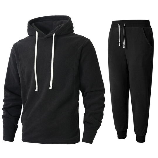 Damen Kuscheliger Fleece-Hoodie und Jogginghose Set R&B