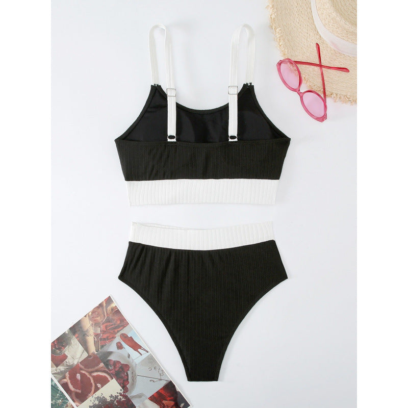 Damen Sport-Bikini-Set mit elegantem Design und verstellbaren Trägern R&B