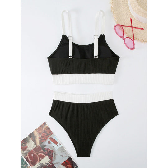 Damen Sport-Bikini-Set mit elegantem Design und verstellbaren Trägern R&B