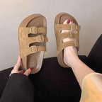 Damen Komfortable Clogs mit verstellbaren Schnallen R&B