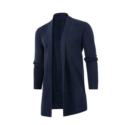 Herren Strickjacke mit offenem Schnitt und praktischen Taschen R&B