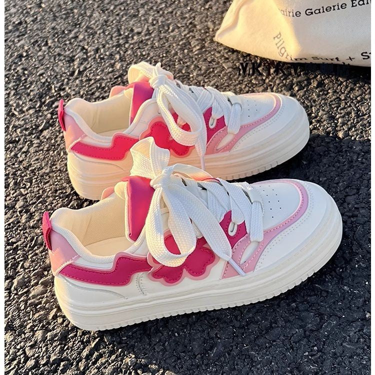 Damen Trendige Sneakers mit verspieltem Blüten-Design und bequemer Sohle R&B