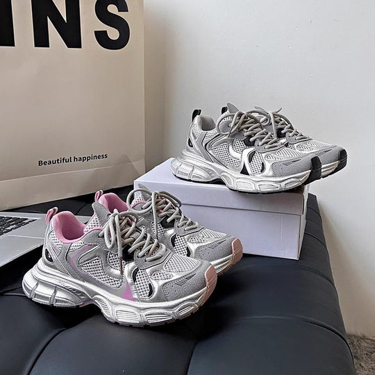Damen Lauf- und Freizeitsneaker mit atmungsaktivem Obermaterial und gepolsterter Sohle R&B