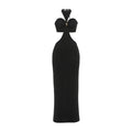 Damen Elegantes Maxikleid mit tiefem Schlüssel-Ausschnitt und figurbetonendem Schnitt R&B