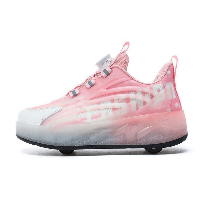 Damen LED Leuchtschuhe mit Rollerskate-Funktion und atmungsaktivem Obermaterial