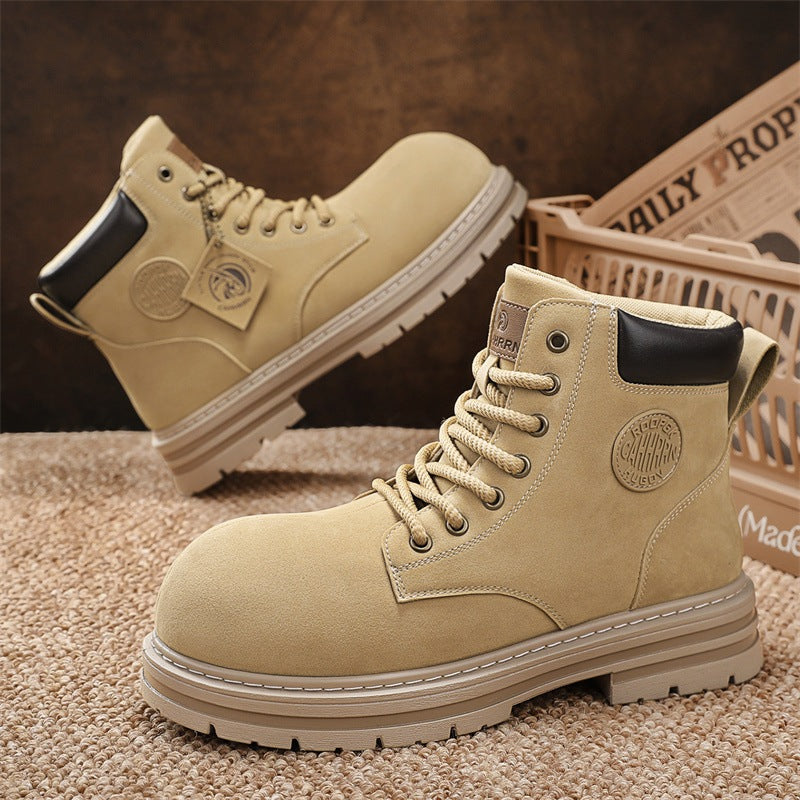 Damen robuste Schnürboots aus hochwertigem Wildleder R&B