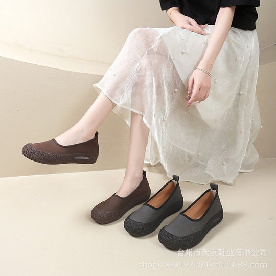 Damen Sportliche Slip-On Schuhe mit rutschfester Sohle R&B