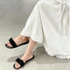 Damen modische Sandalen mit dekorativem Schleifenakzent R&B