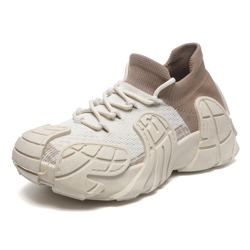 Damen Performance-Freizeitsneaker mit elastischer Strickkonstruktion und rutschfester Sohle